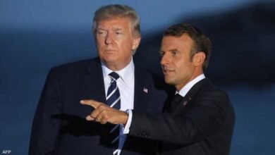 دونالد ترامب و ايمانويل ماكرون