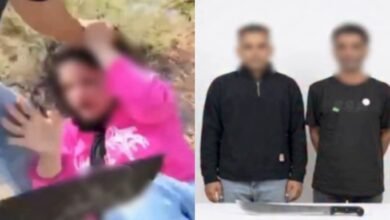 الزوج وطليقها عقب ضبطهم