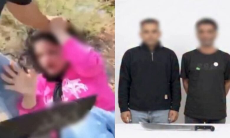 الزوج وطليقها عقب ضبطهم